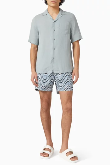 شورت سباحة ريو رياضي بنقشة فيبرا