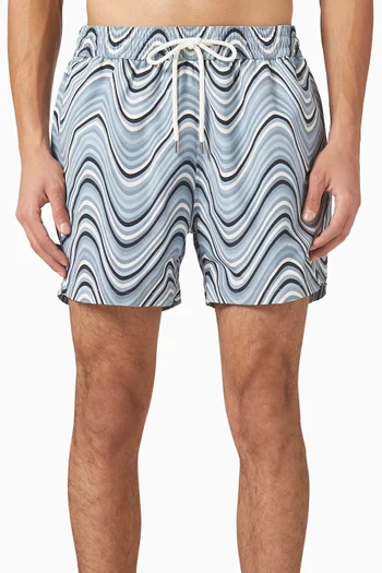 شورت سباحة ريو رياضي بنقشة فيبرا