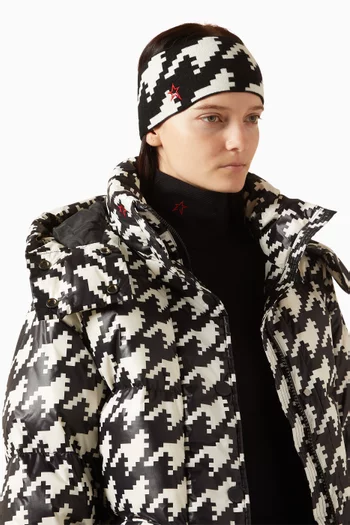 طوق رأس بي ام بنقشة هاوندزتوث صوف مارينو