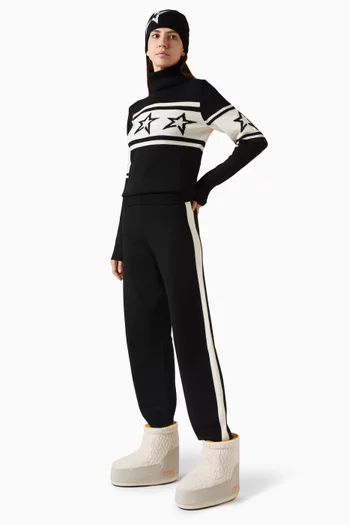 بنطال لا تور منسوج مزيج صوف مارينو