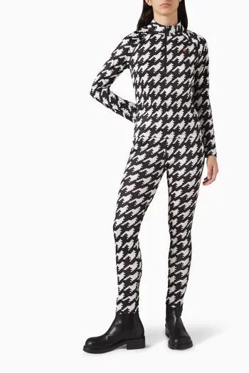 لغينغز مزين بنقشة