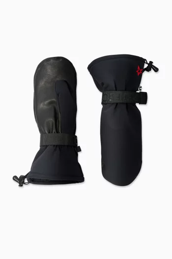 Davos Houndstooth Mitts