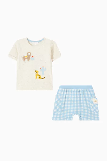 T-shirt & Shorts Set in Organic Cotton