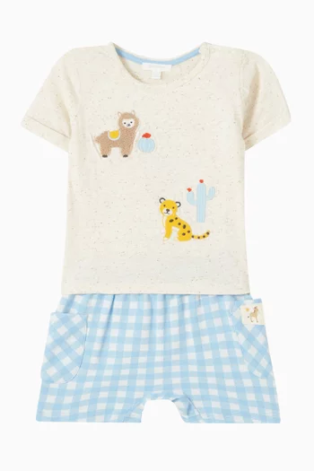T-shirt & Shorts Set in Organic Cotton
