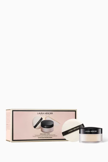 Indulgent Icons Ultra-Blur Translucent Loose Setting Powder & Puff Set