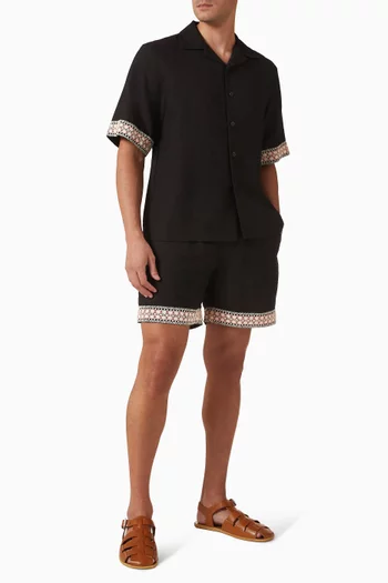 Crochet Trim Resort Shorts