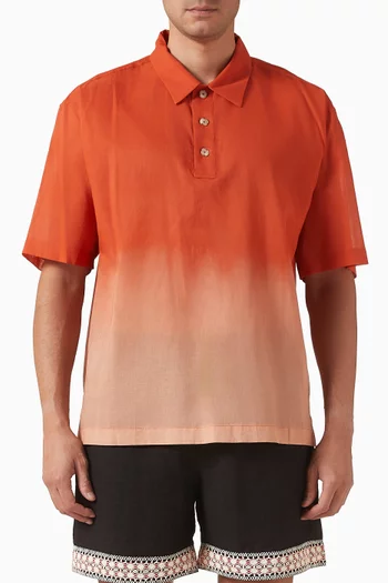Ombre Half Placket Shirt