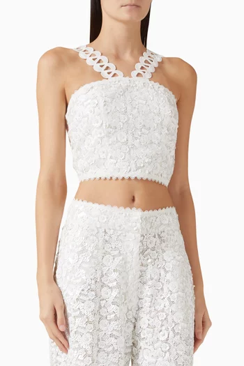 بلوزة نوفا مطرزة بالترتر