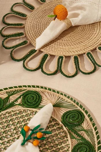 Orange Branch Napkin Ring