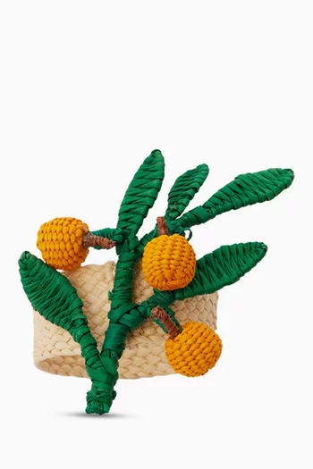 Orange Branch Napkin Ring