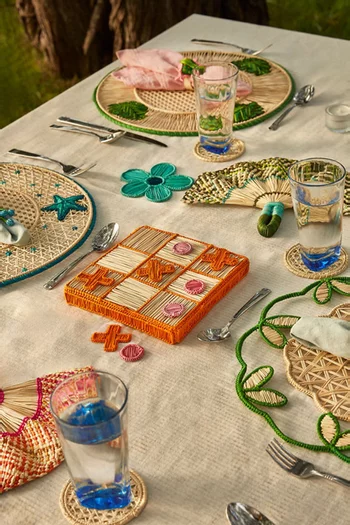 Tic Tac Toe Board Game in Iraca palm