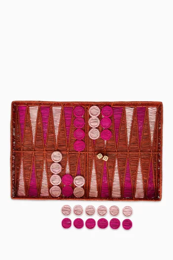 Backgammon Board Game in Iraca palm