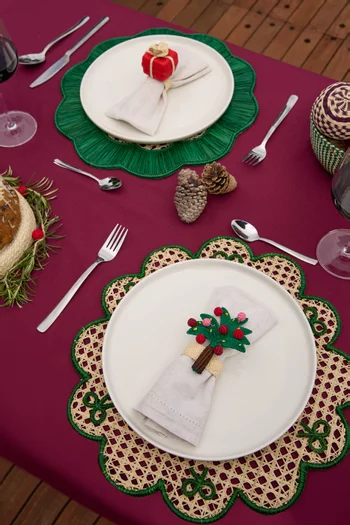 Christmas Palm Tree Napkin Ring
