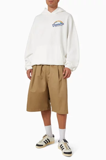 Orale Elastic Shorts in Cotton-blend