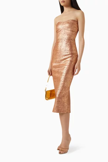 Rhian Double-knit Midi Dress