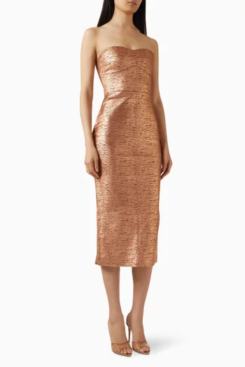 Rhian Double-knit Midi Dress