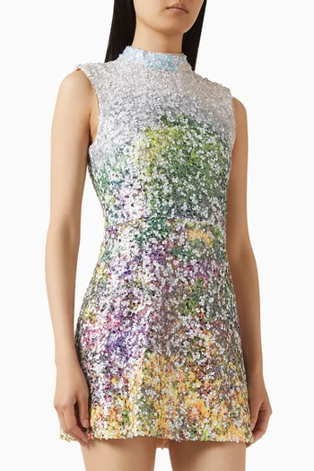 Arden Sequin-embellished Mini Dress