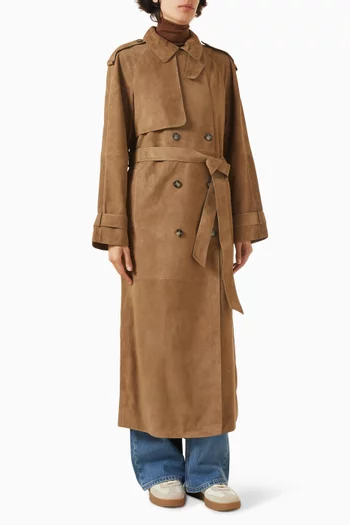 معطف ترنش بحزام شمواه