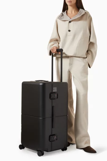 Checked Trunk Suitcase