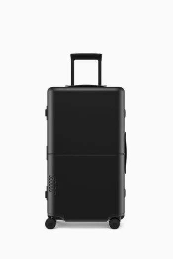 Checked Trunk Suitcase