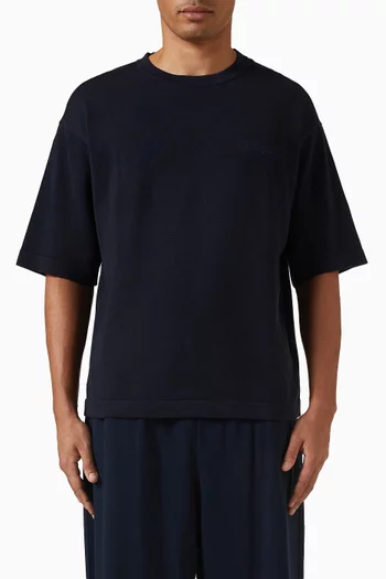 404 Embroidered Logo T-shirt in Knit