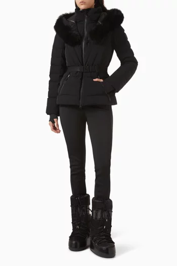 بنطال زافي بأشرطة أسفل القدم صوف مقوى