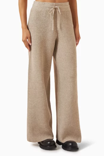 Tove Relaxed Pants in Wool-knit