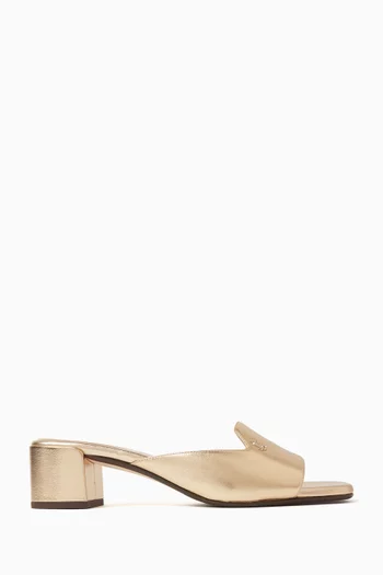 Dina Flat Sandals in Leather