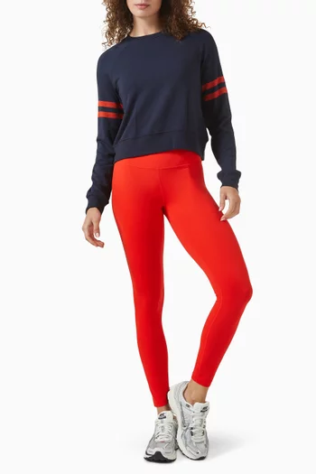 Brooks Striped Sweatshirt in Fleece