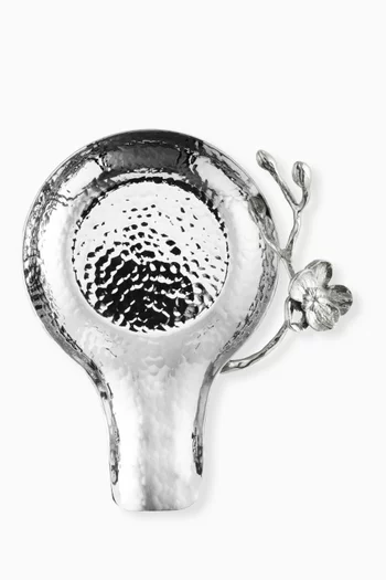 حامل ملاعق بتصميم أوركيد أبيض