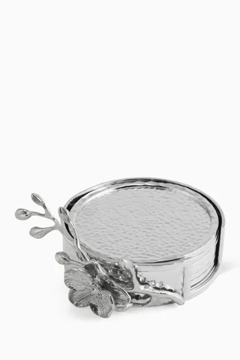 طقم قواعد أكواب أوركيد، 6 قطع