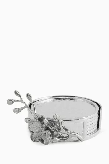 طقم قواعد أكواب أوركيد، 6 قطع