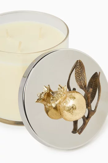 شمعة مزينة بثمار رمان، 13.5 أوقية