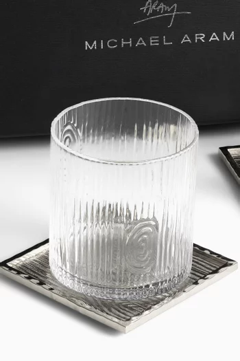 Ivy & Oak Glass and Coaster, Set of 2