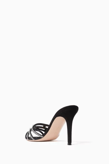 Crystal-embellished Mules