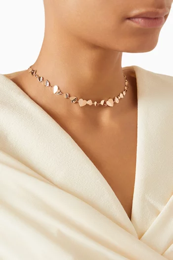 Hiam Heart Choker in 18kt Rose Gold