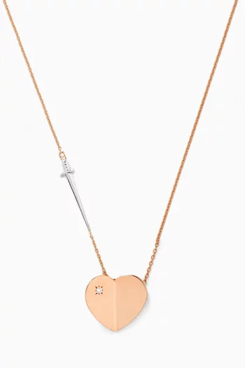 Hiam Sword Necklace in 18kt Rose Gold