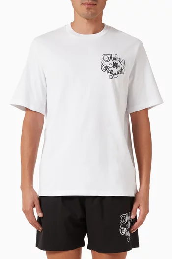 تي شيرت بطبعة Hollywood‏ قطن