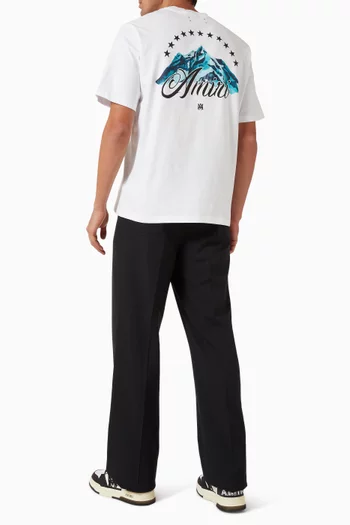 تي شيرت بطبعة جبل قطن