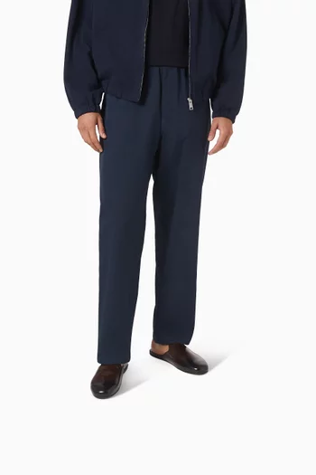 Brushed Slippers in Leather