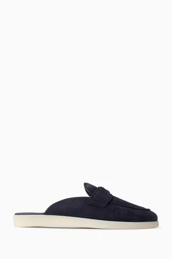 Logo Mules in Suede