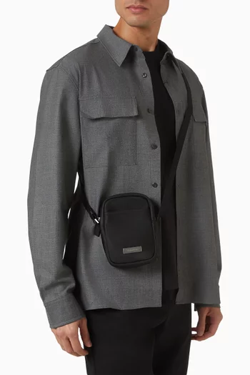 Sleek Slim Reporter Bag in Recycled Nylon