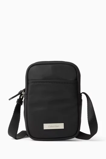 Sleek Slim Reporter Bag in Recycled Nylon