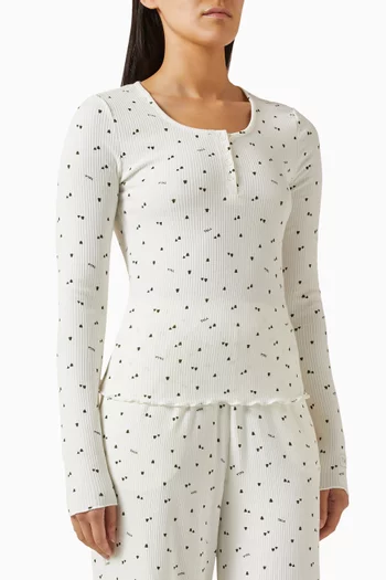 Sleep Lounge Henley Top