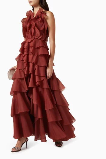 Cleo Ruffle Gown