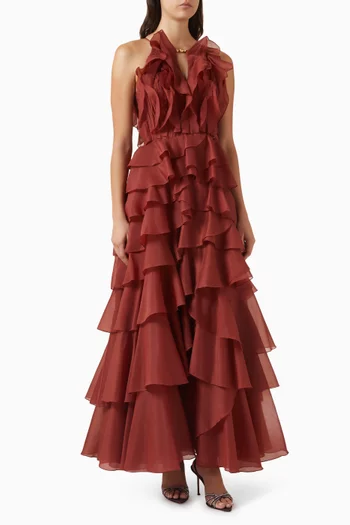 Cleo Ruffle Gown