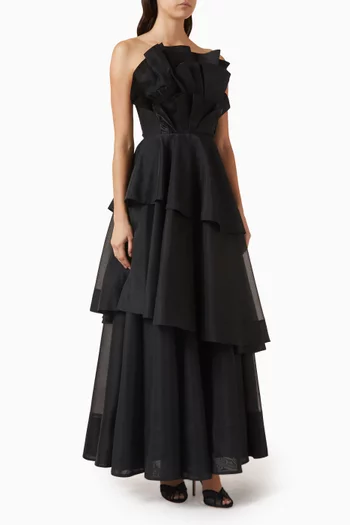 Selestia Ruffle Gown