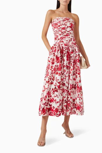 Marigold Midi Dress in Cotton