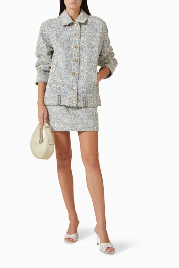 Bloom Jacket in Lace Denim