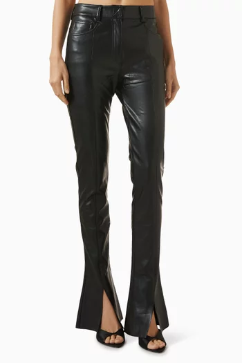 Spat High-waist Jeans in Vegan Leather
